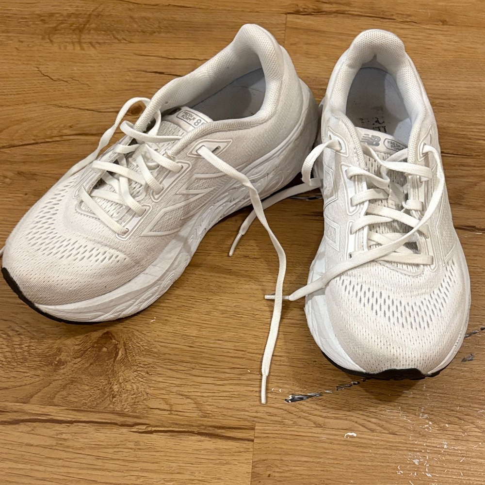 New Balance Women's White Athletic Shoes